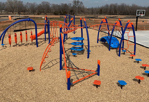 Blue and Orange Colorful Playground